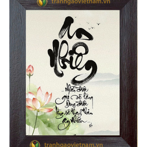 Tranh gạo an nhiên nhẫn nhịn
