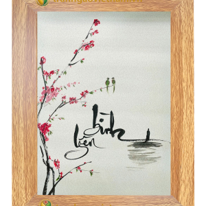 Tranh gạo màu Bình Yên